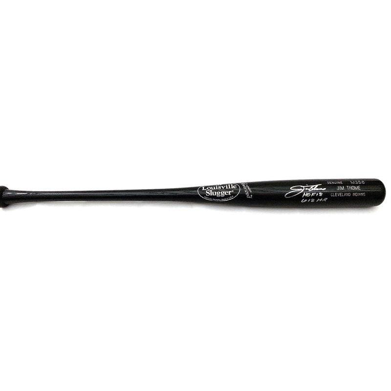 Jim Thome Signed Game Model LS Bat W/HOF 18 612 HR Indians White Sox Beckett