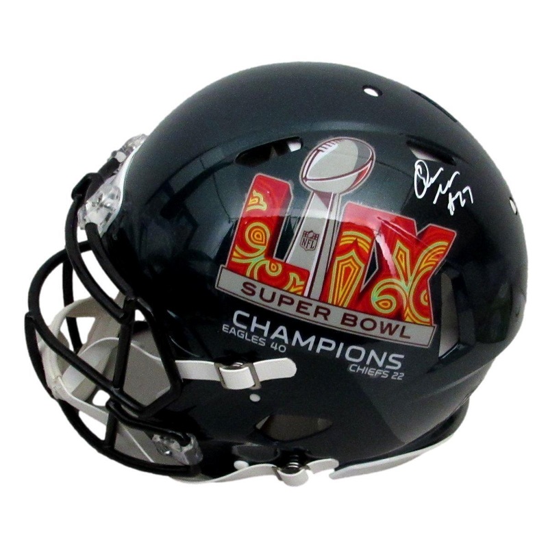 Quinyon Mitchell Signed Full Size Authentic SB LIX Champs Helmet Eagles PSA/DNA