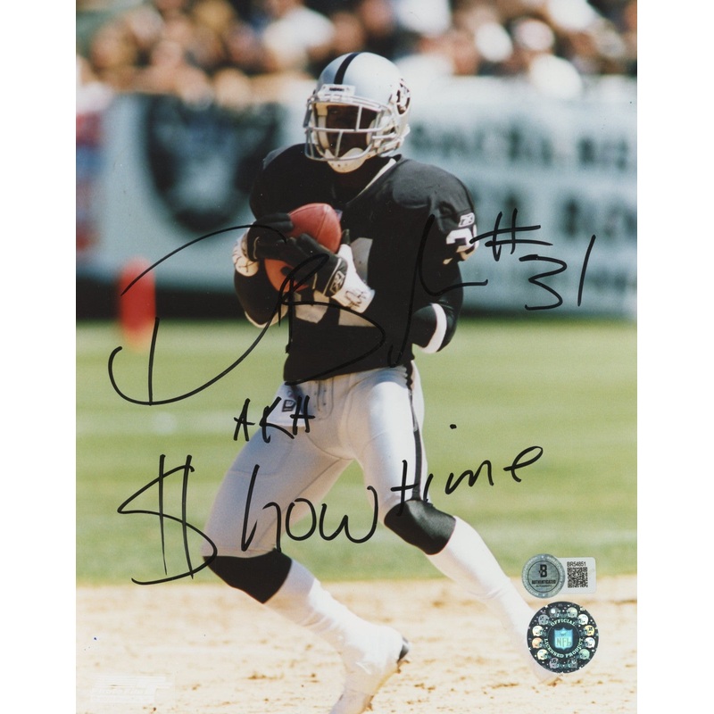 Raiders Phillip Buchanon AKA $howtime Authentic Signed 8×10 Photo BAS #BR54851