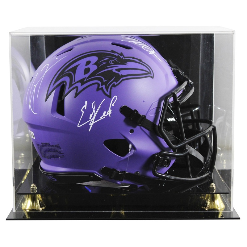 Ravens (3) Reed, Lewis & Suggs Signed Rave F/S Speed Proline Helmet W/ Case BAS
