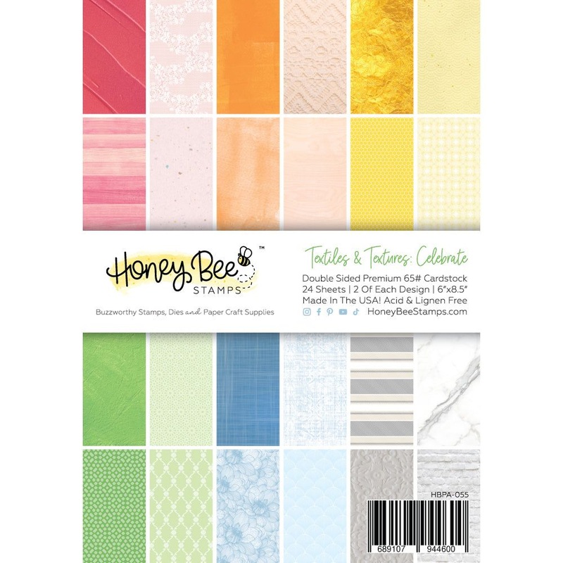 Textiles & Texture: Celebrate Paper Pad 6×8.5 – 24 Double-Sided Sheets