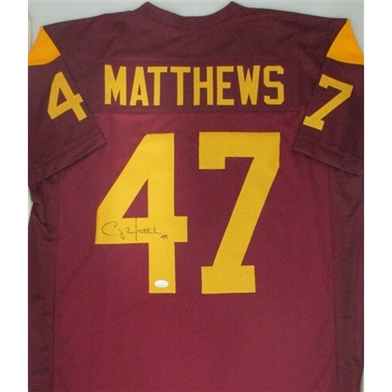 USC Trojans CLAY MATTHEWS Signed Custom Replica Jersey AUTO – JSA PACKERS