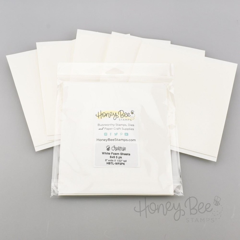 White Foam Sheets – 6×6 5pk