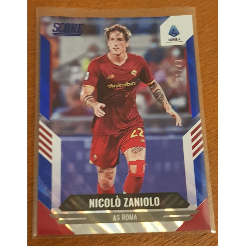 2021-22 Panini Score Serie A Nicol Zaniolo #126 Blue Lava Parallel /49 Trading Card