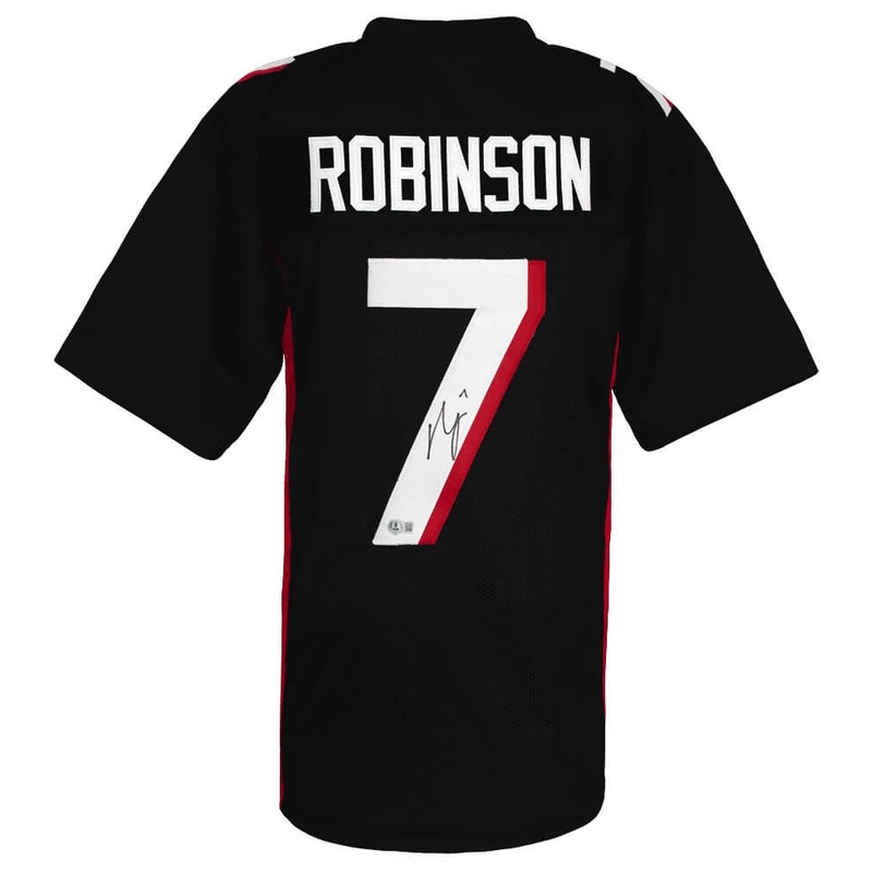 Bijan Robinson Signed Black Custom Football Jersey – (Beckett COA)