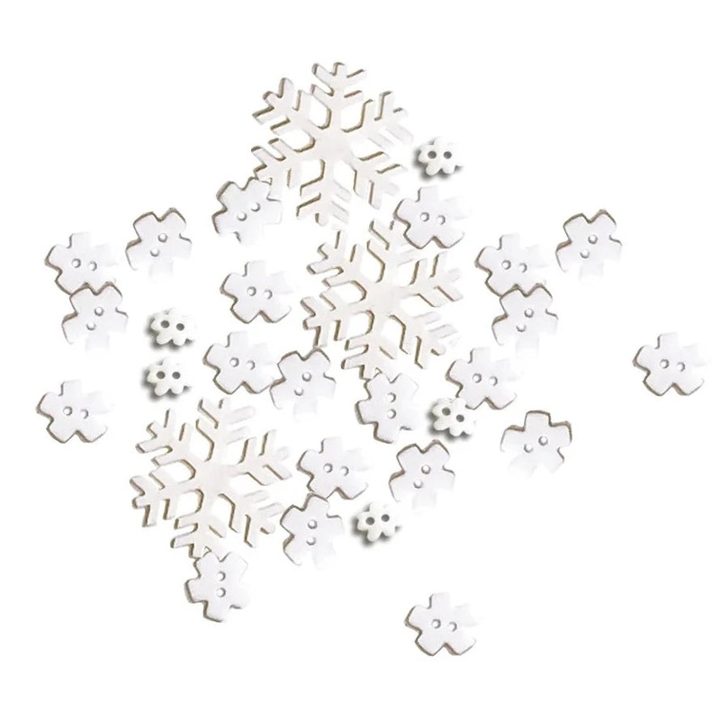 Button Basics – Snowflakes