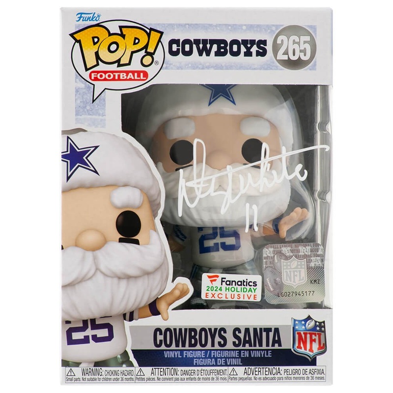 Danny White Signed Dallas Cowboys SANTA Funko Pop Doll #265 – (SCHWARTZ COA)