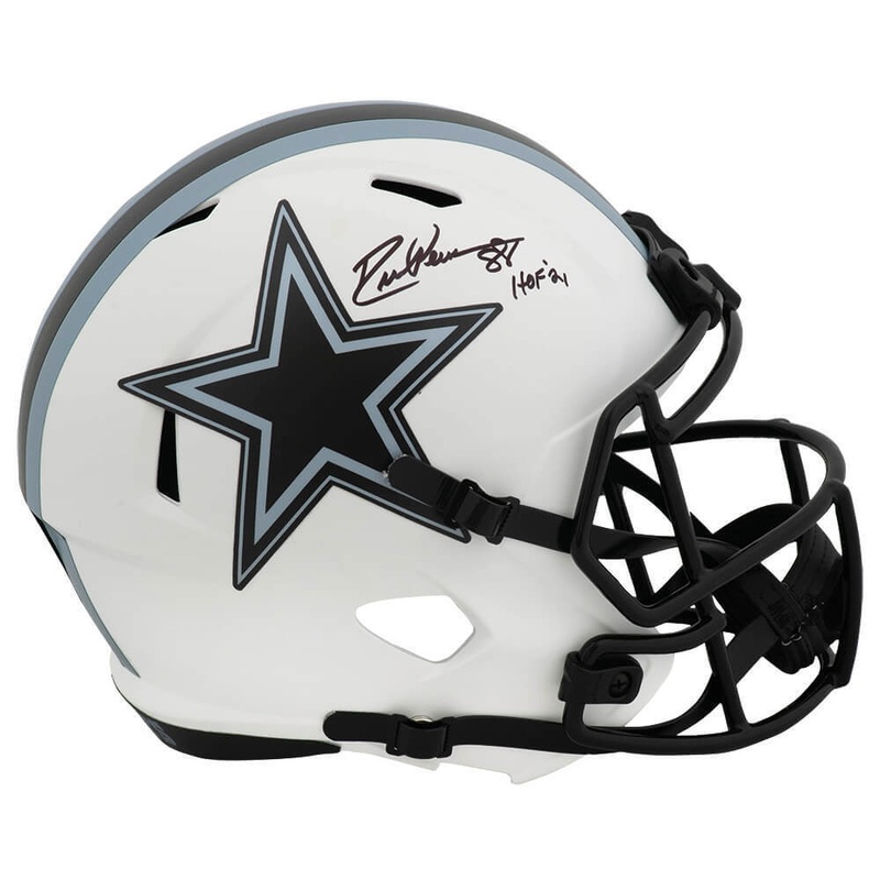 Drew Pearson Signed Cowboys LUNAR Riddell Full Size Rep Helmet w/HOF – (SS COA)