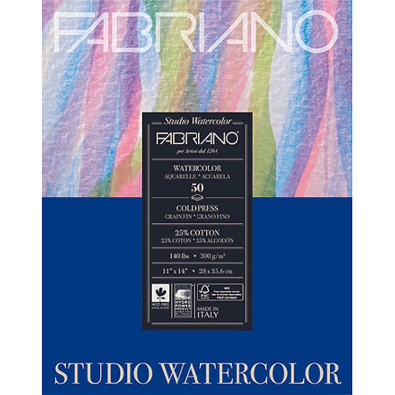 Fabriano Studio Watercolor Pads 9” X 12”