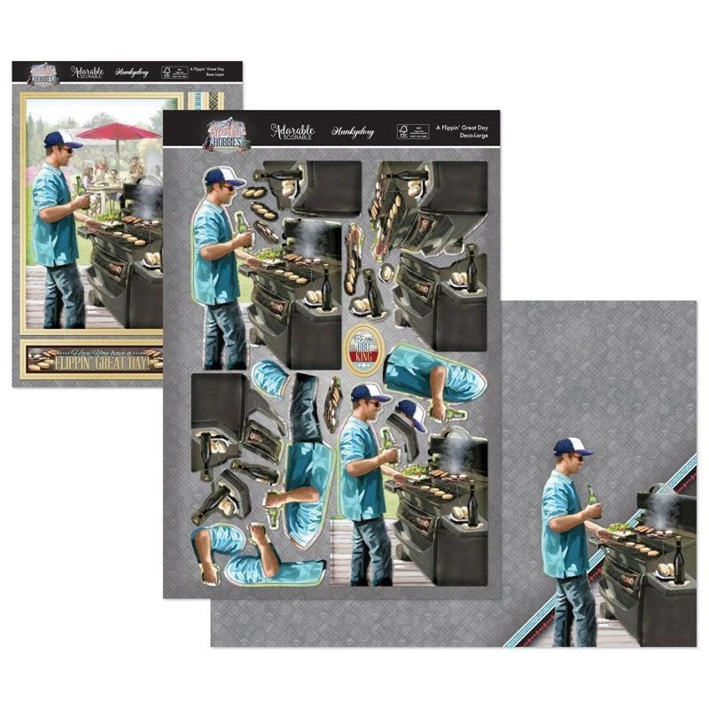 Hunkydory Crafts Sports & Hobbies Deco-Large Set – A Flippin’ Great Day