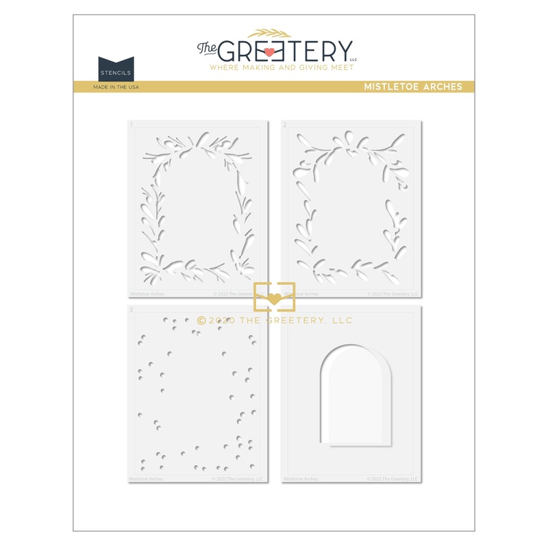 Mistletoe Arches Stencil