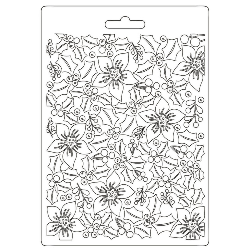 Stamperia Soft Mould A5 Classic Christmas Texture