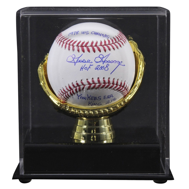 Yankees Goose Gossage 3x Insc ERA King Signed Baseball W/ Case BAS Witnessed