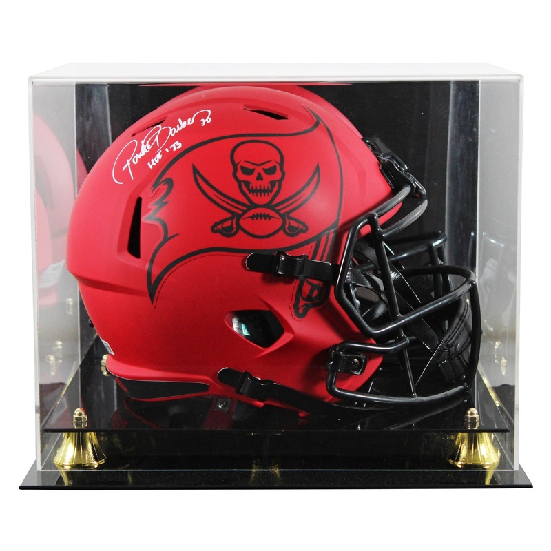 Buccaneers Ronde Barber HOF 23 Signed Rave F/S Speed Rep Helmet W/ Case BAS W