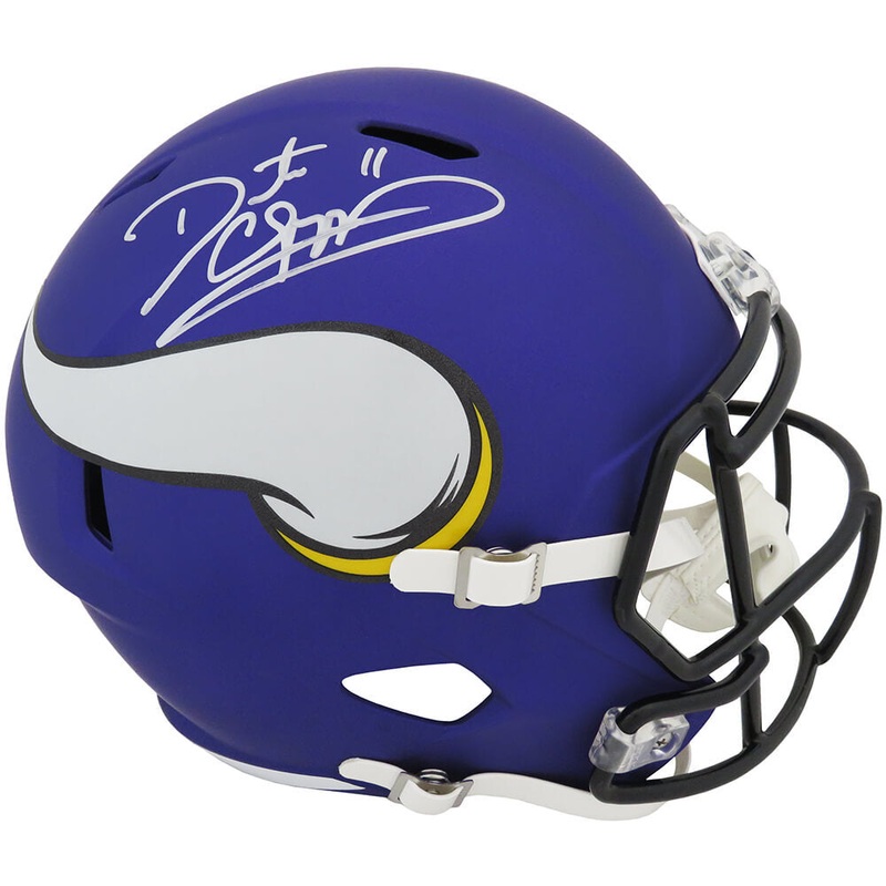Daunte Culpepper Signed Vikings Riddell Full Size Speed Rep Helmet -SCHWARTZ COA