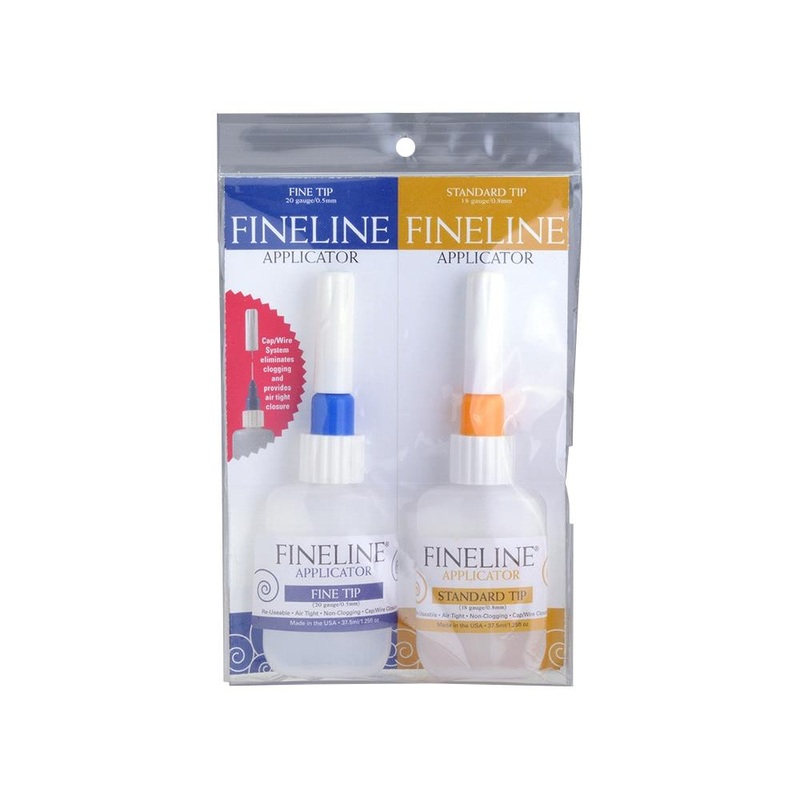 Fineline 18 & 20 Gauge Applicators & Bottles – Empty 2/Pkg 1.25oz