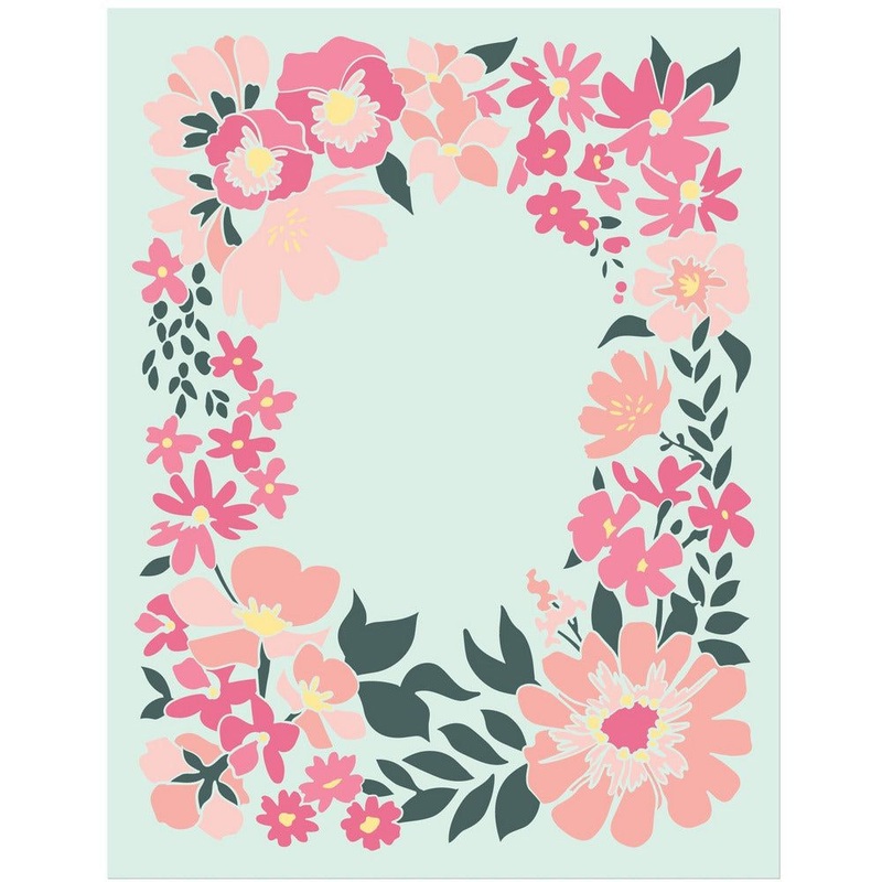 Friendship Frame – Set of 6 – A2 4.25×5.5 Coordinating Stencils