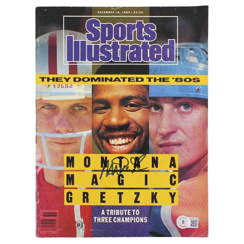Lakers Magic Johnson Authentic Signed 1989 Sports Illustrated Magazine BAS Wit