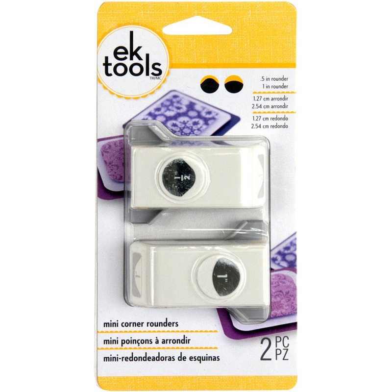 Mini Corner Rounder Punches 2/Pkg Round, .5 & 1