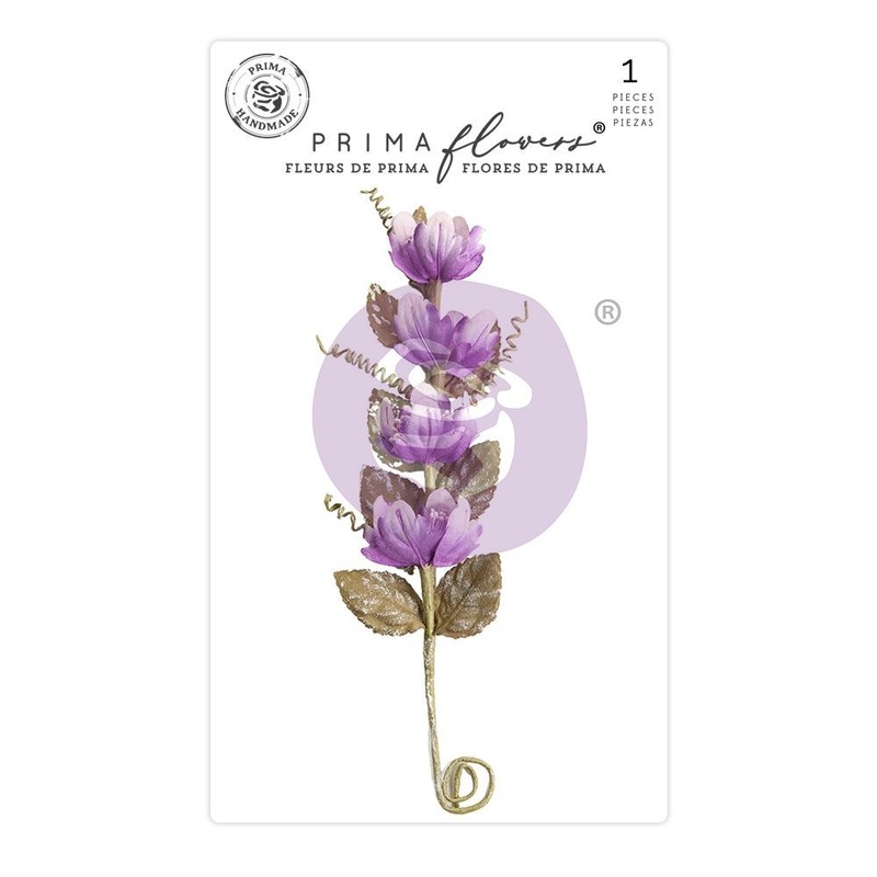 Prima Marketing Mulberry Paper Flowers Wilderness/Aquarelle Dreams