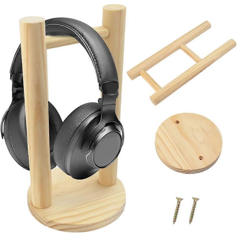 1 solid wood headphone display stand universal