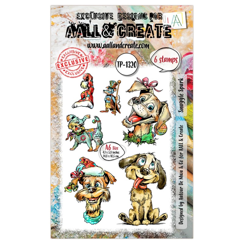 AALL and Create –  A6 Stamp Set – Snuggle Spark #1320