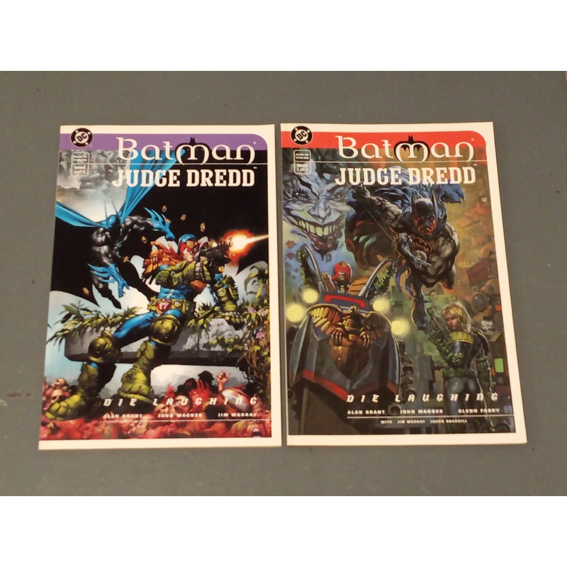Batman Judge Dredd Die Laughing #1-2 VF/NM Complete Set