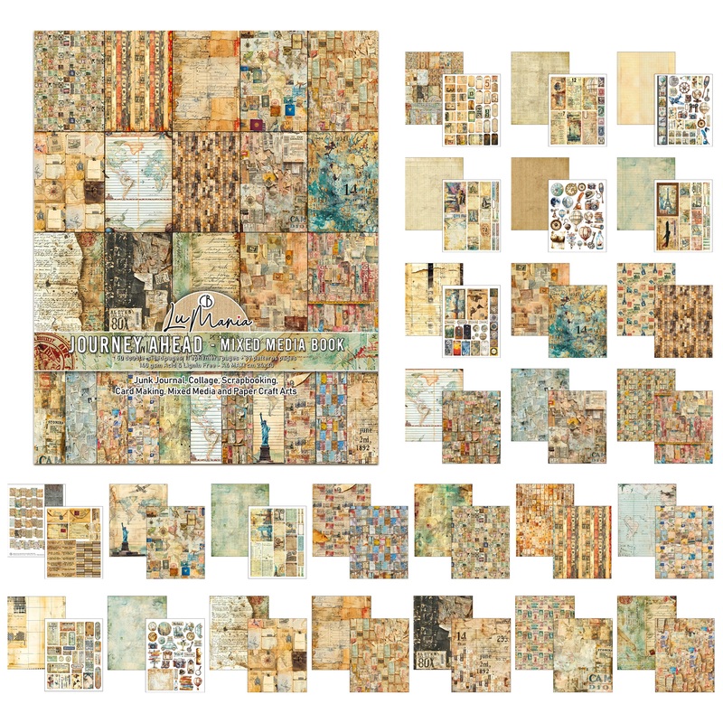 Ciao Bella Mixed Media Book A4 Maxi Journey Ahead