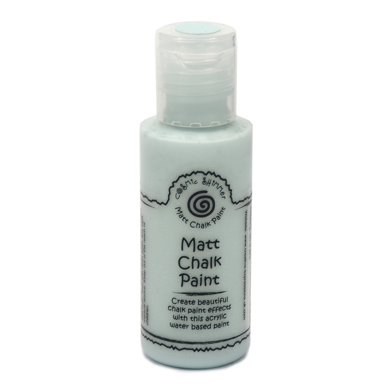 Cosmic Shimmer Andy Skinner Matt Chalk Paint Ice Blue 50ml