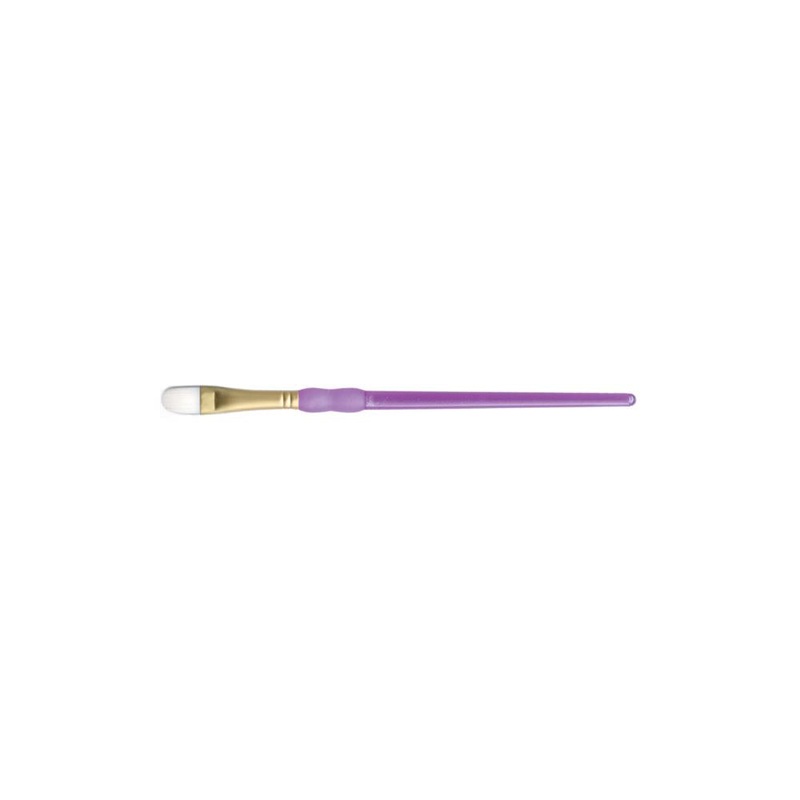 Crafter’s Choice White Taklon Filbert Brush Size 8