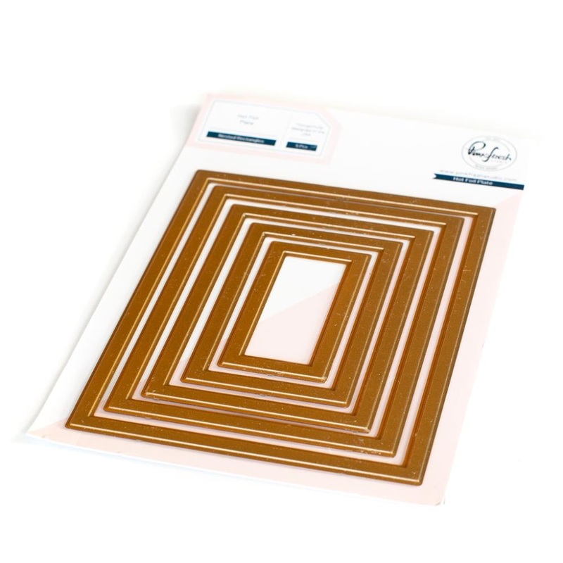 Pinkfresh Studio Hot Foil Plates Nested Rectangles