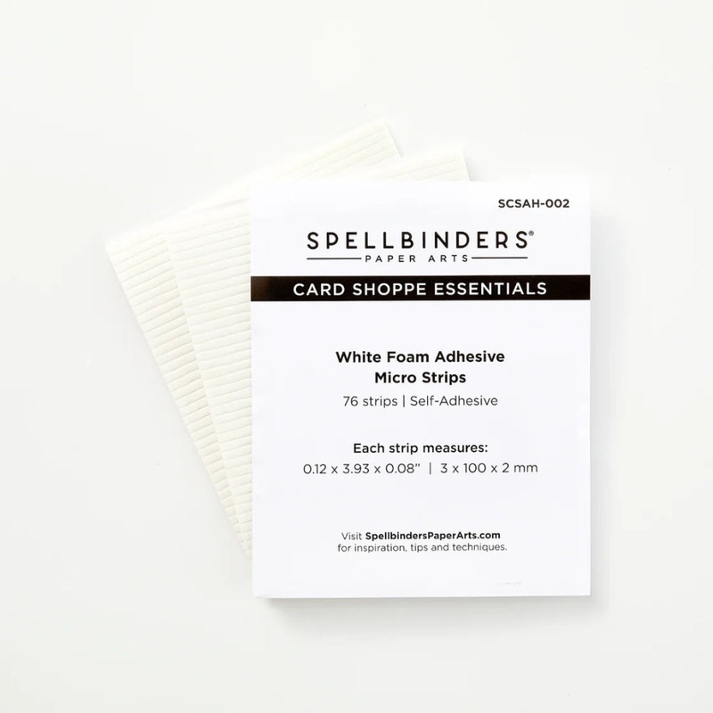 Spellbinders White Foam Adhesive Strips – 1/8