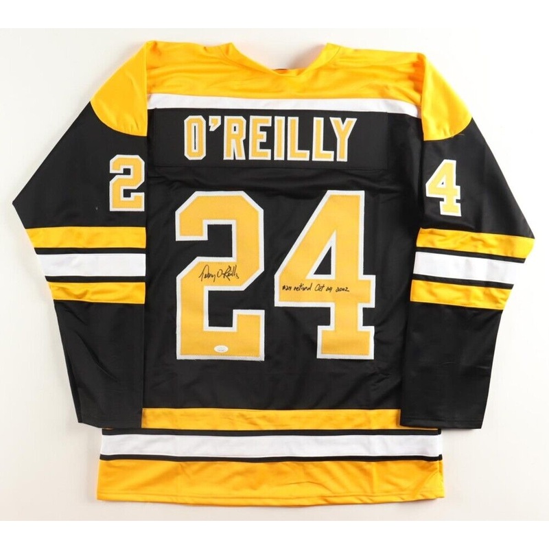 Terry O’Reilly Signed Boston Bruins Jersey Inscribed Retired Oct 29, 2002 (JSA)