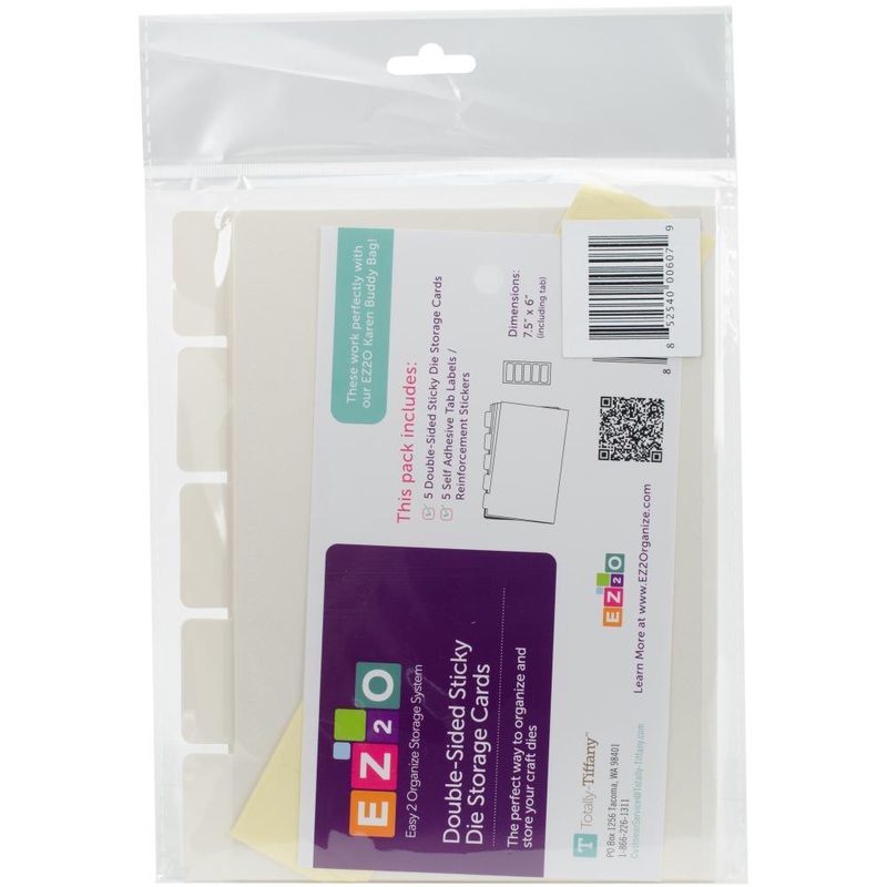 Totally-Tiffany Easy To Organize Sticky Die Storage Cards Double-Sided 7.5X6 5/Pkg