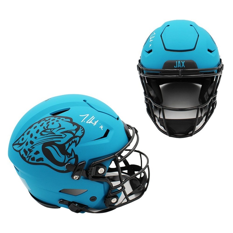 Travis Hunter Signed Jacksonville Jaguars Speed Authentic Flex Rave Helmet