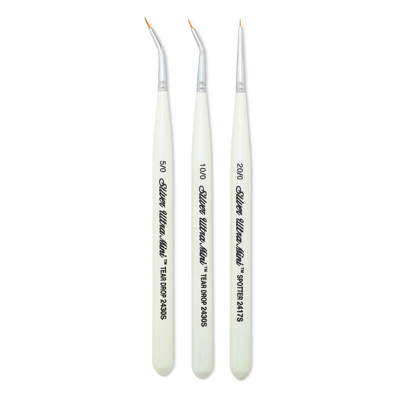 Ultra Mini Tight Spot 3pc Paint Brush Set
