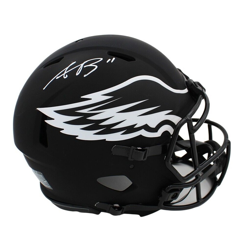 AJ Brown Signed Philadelphia Eagles Speed Eclipse Authentic NFL Helmet