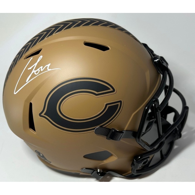 Bears COLSTON LOVELAND Signed Full Size 23 SALUTE Replica Speed Helmet AUTO BAS