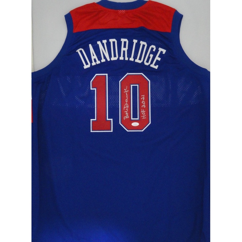 Bullets BOBBY DANDRIDGE Signed Custom Replica Blue Jersey AUTO w/ HOF 2021 JSA