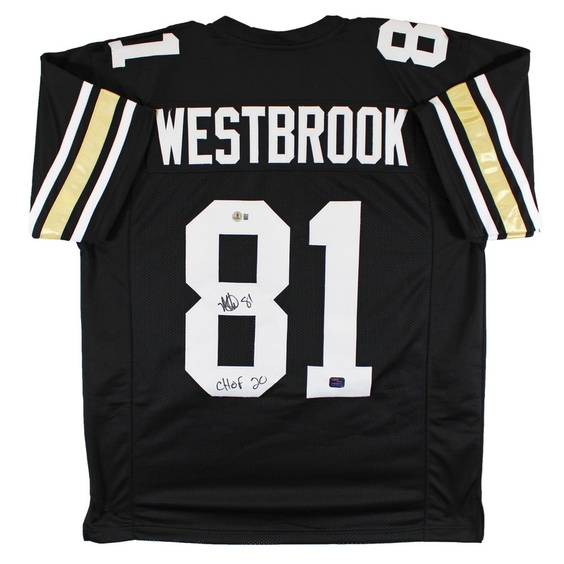 Colorado Michael Westbrook CHOF 20 Signed Black Pro Style Jersey BAS Witnessed