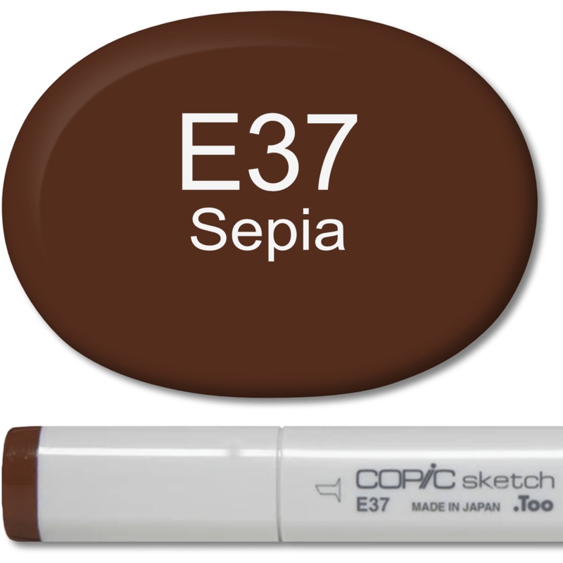 Copic Sketch Marker – E37 Sepia
