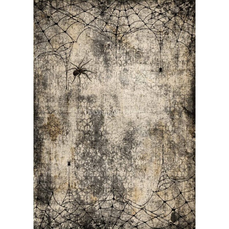 Decoupage Queen Webs and Spiders A4 Rice Paper