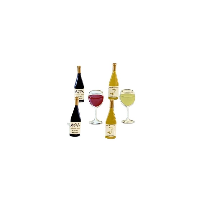 Eyelet Outlet Shape Brads 12/Pkg Wine