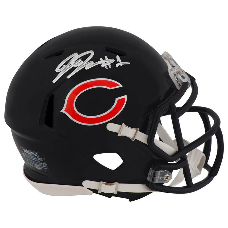 Jaylon Johnson Signed Chicago Bears Riddell Speed Mini Helmet – (SCHWARTZ COA)