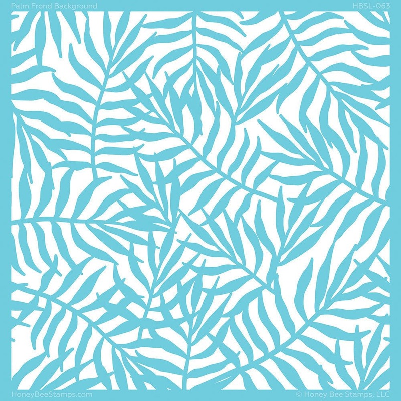 Palm Frond – 6×6 Background Stencil – Retiring
