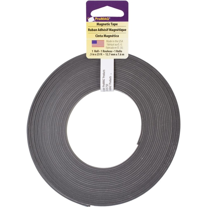 ProMag Adhesive Magnetic Tape .5X25′