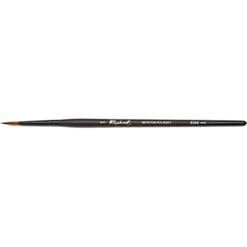 Raphael Synthetic Kolinsky Watercolor Brushes, Rounds, 1