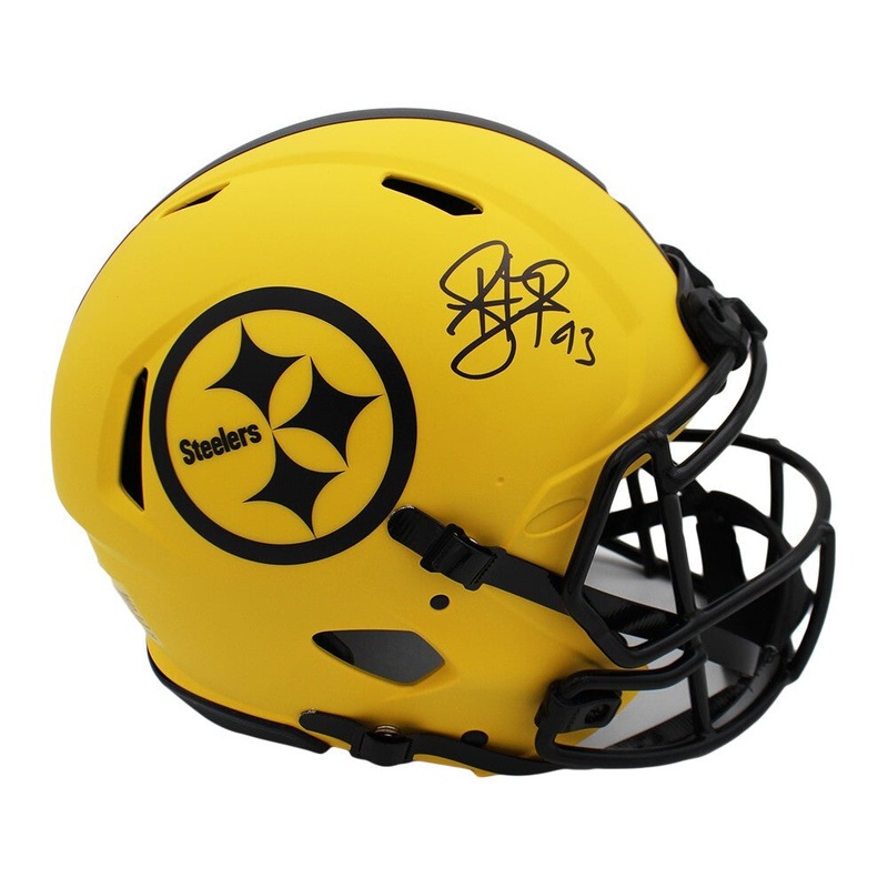 Troy Polamalu Signed Pittsburgh Steelers Speed Authentic Rave NFL Helmet