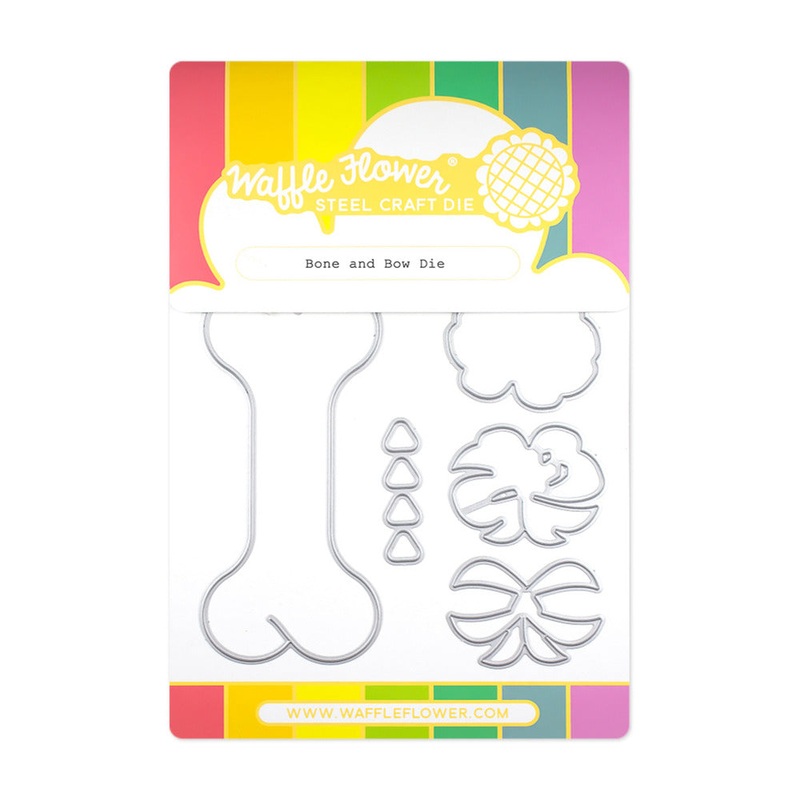 Waffle Flower Die, Bone and Bow