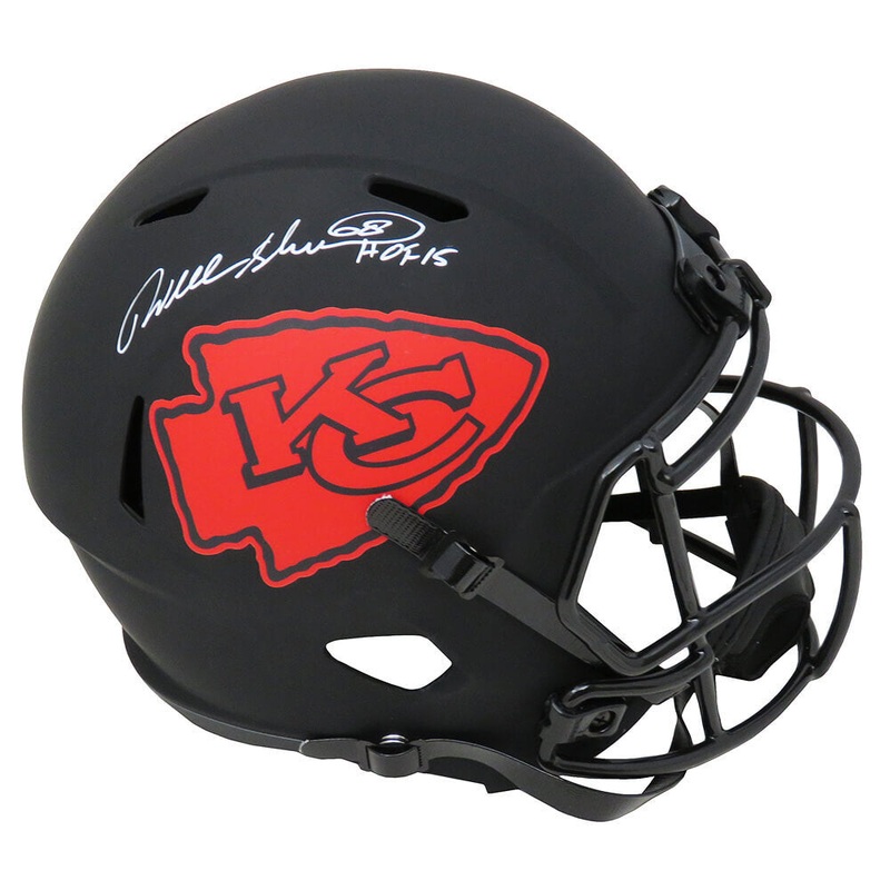 Will Shields Signed Chiefs Eclipse Riddell F/S Speed Rep Helmet w/HOF’15 -SS COA